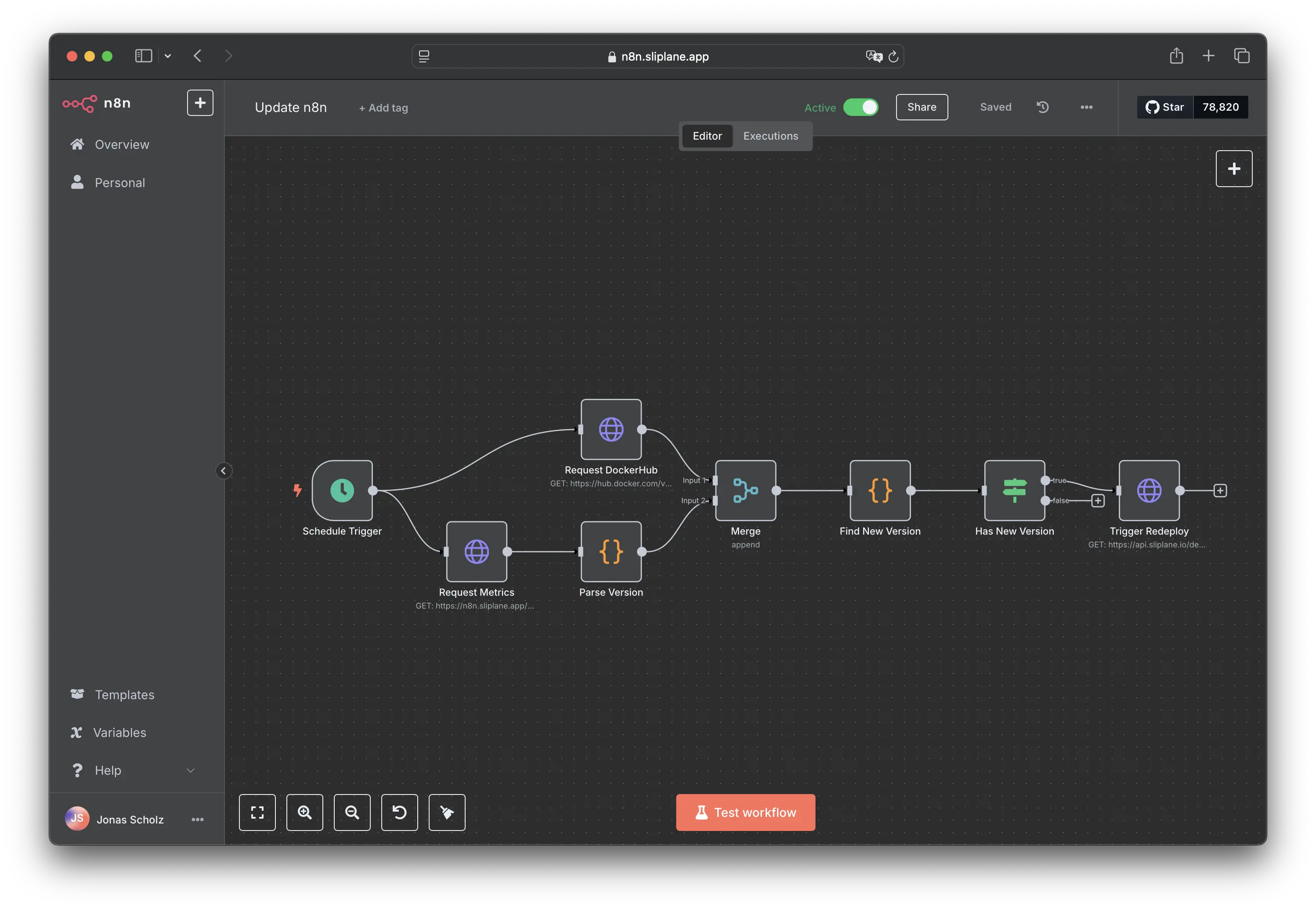 Auto Update Workflow — DockerHub Monitor